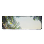 Vintage Coconut Tree Print Long Kitchen Mat