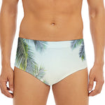 Vintage Coconut Tree Print Men's Triangle Swim Briefs