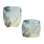 Vintage Coconut Tree Print Office Chair Cover