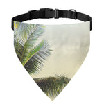 Vintage Coconut Tree Print Over The Collar Dog Bandana