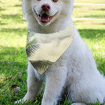 Vintage Coconut Tree Print Over The Collar Dog Bandana
