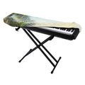 Vintage Coconut Tree Print Piano Keyboard Cover
