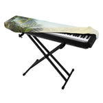 Vintage Coconut Tree Print Piano Keyboard Cover
