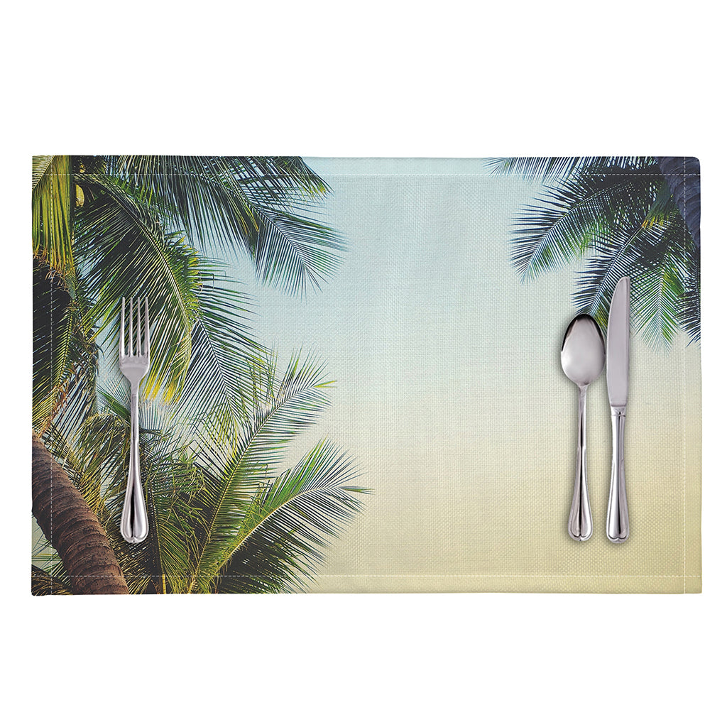 Vintage Coconut Tree Print Placemat