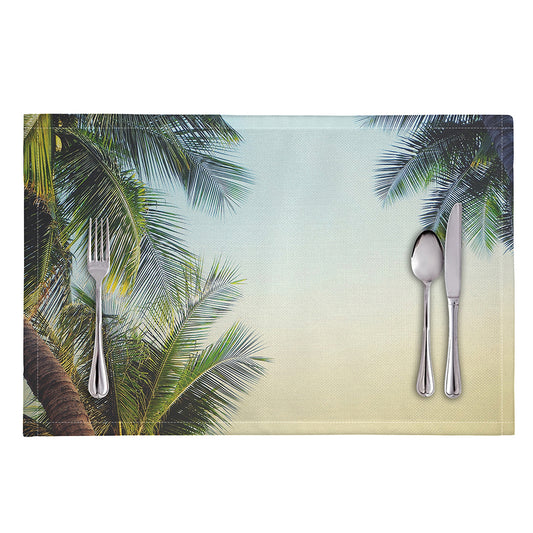 Vintage Coconut Tree Print Placemat