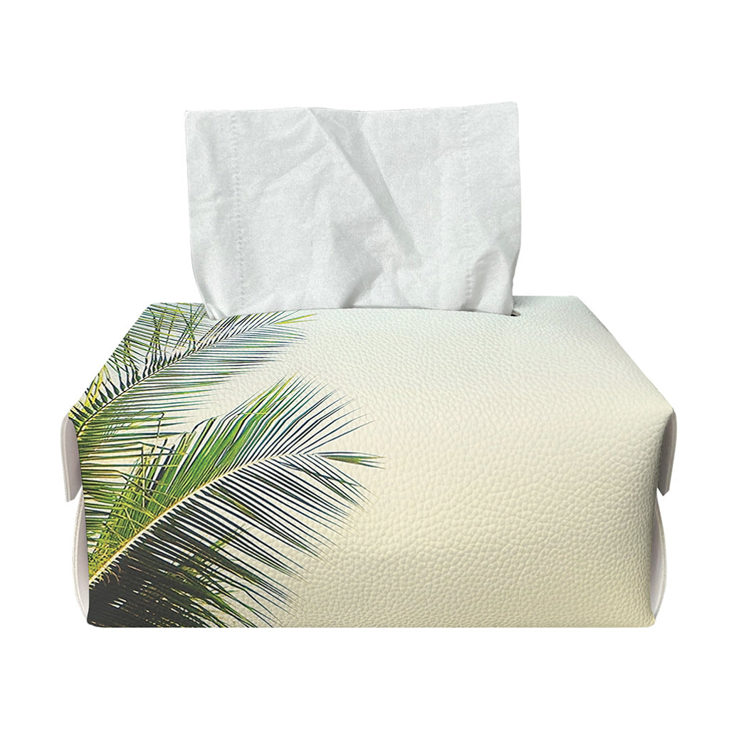 Vintage Coconut Tree Print Rectangle Tissue Box Cover