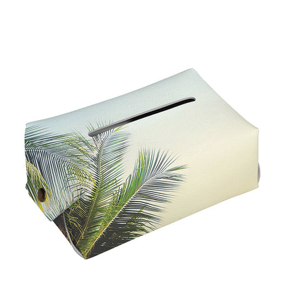 Vintage Coconut Tree Print Rectangle Tissue Box Cover