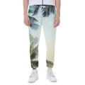 Vintage Coconut Tree Print Joggers