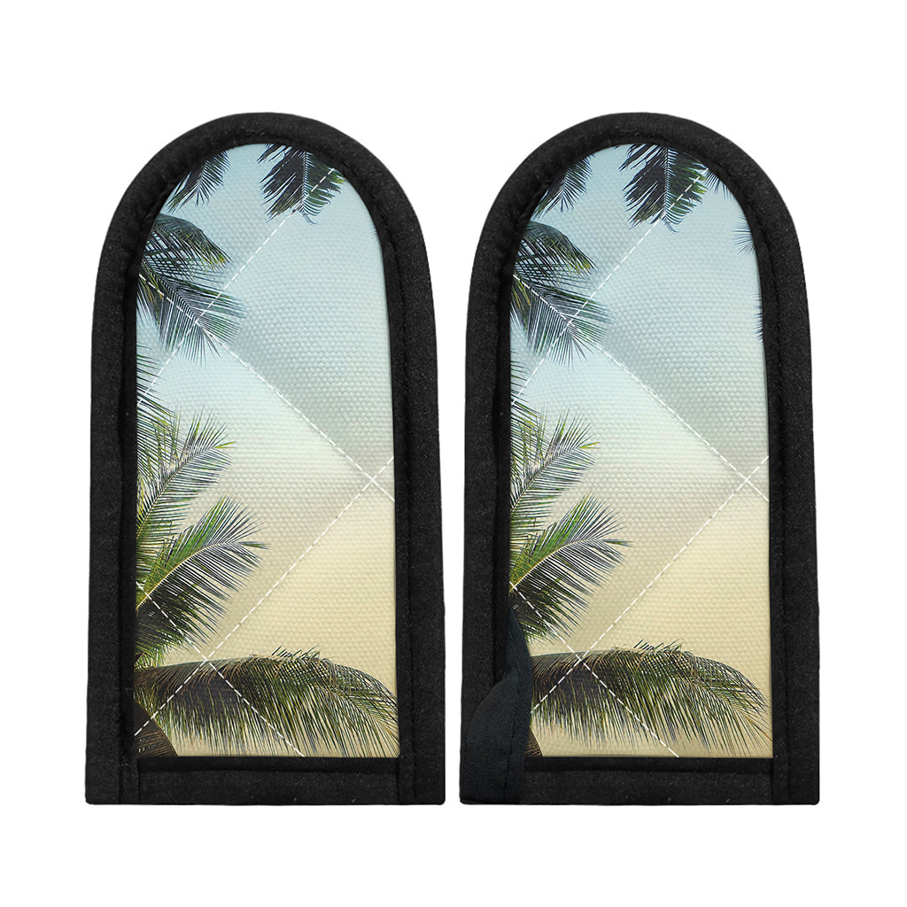 Vintage Coconut Tree Print Skillet Handle Cover