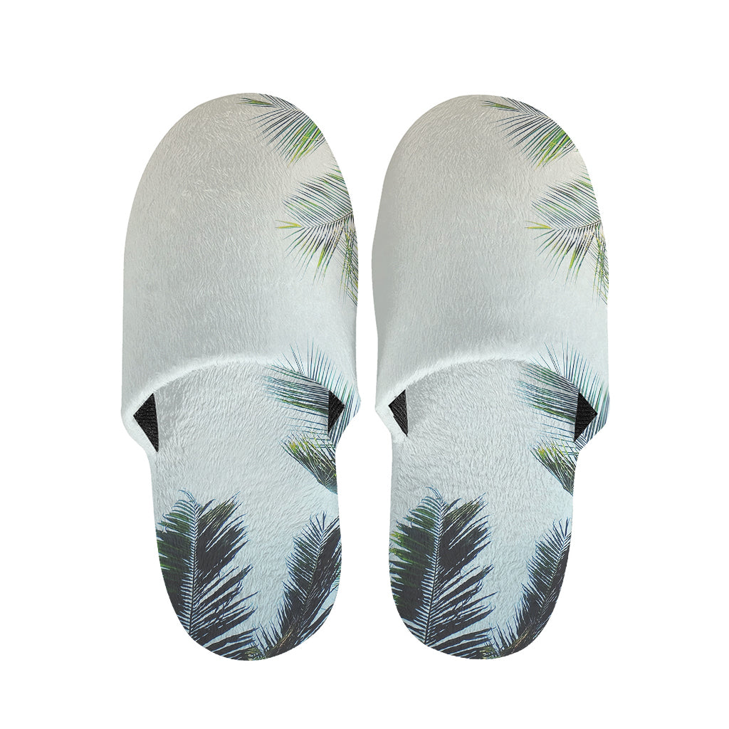 Vintage Coconut Tree Print Slippers