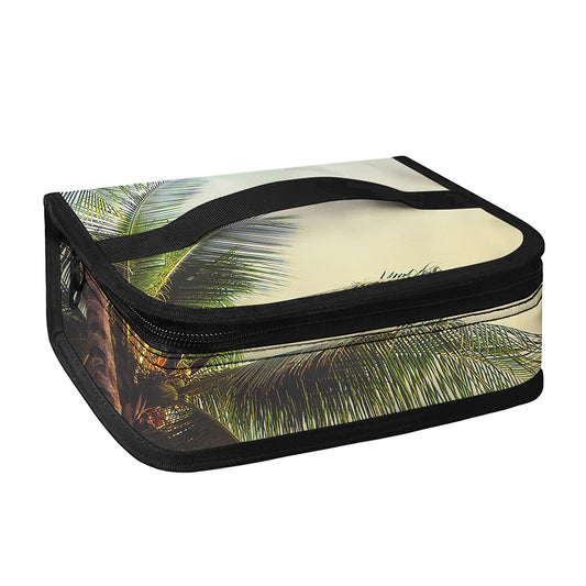 Vintage Coconut Tree Print Small Lunch Bag
