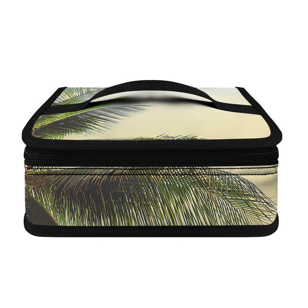Vintage Coconut Tree Print Small Lunch Bag