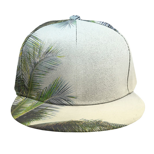 Vintage Coconut Tree Print Snapback Cap