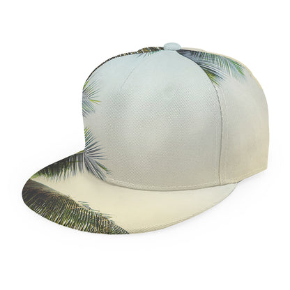 Vintage Coconut Tree Print Snapback Cap