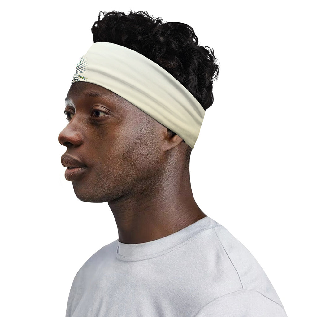 Vintage Coconut Tree Print Sports Headband