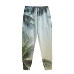 Vintage Coconut Tree Print Sweatpants
