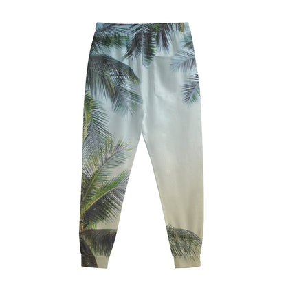 Vintage Coconut Tree Print Sweatpants