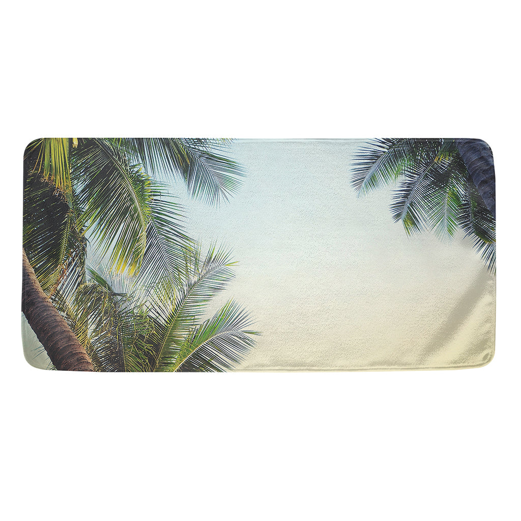 Vintage Coconut Tree Print Towel