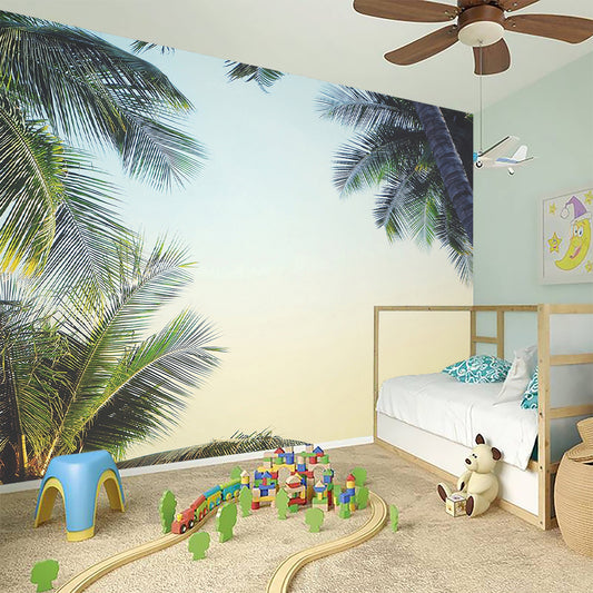 Vintage Coconut Tree Print Wall Sticker