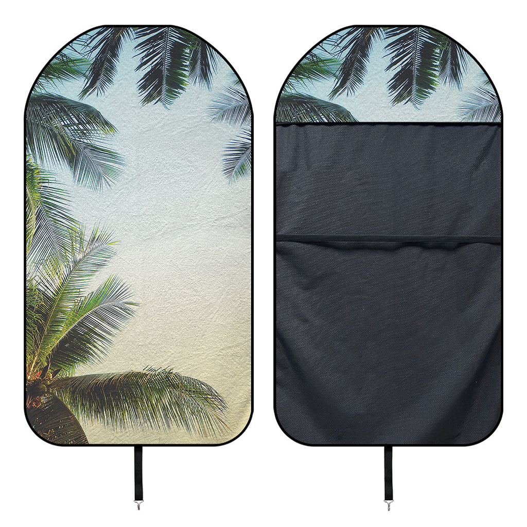Vintage Coconut Tree Print Waterproof Car Seat Cover