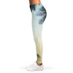 Vintage Coconut Tree Print Women's Leggings