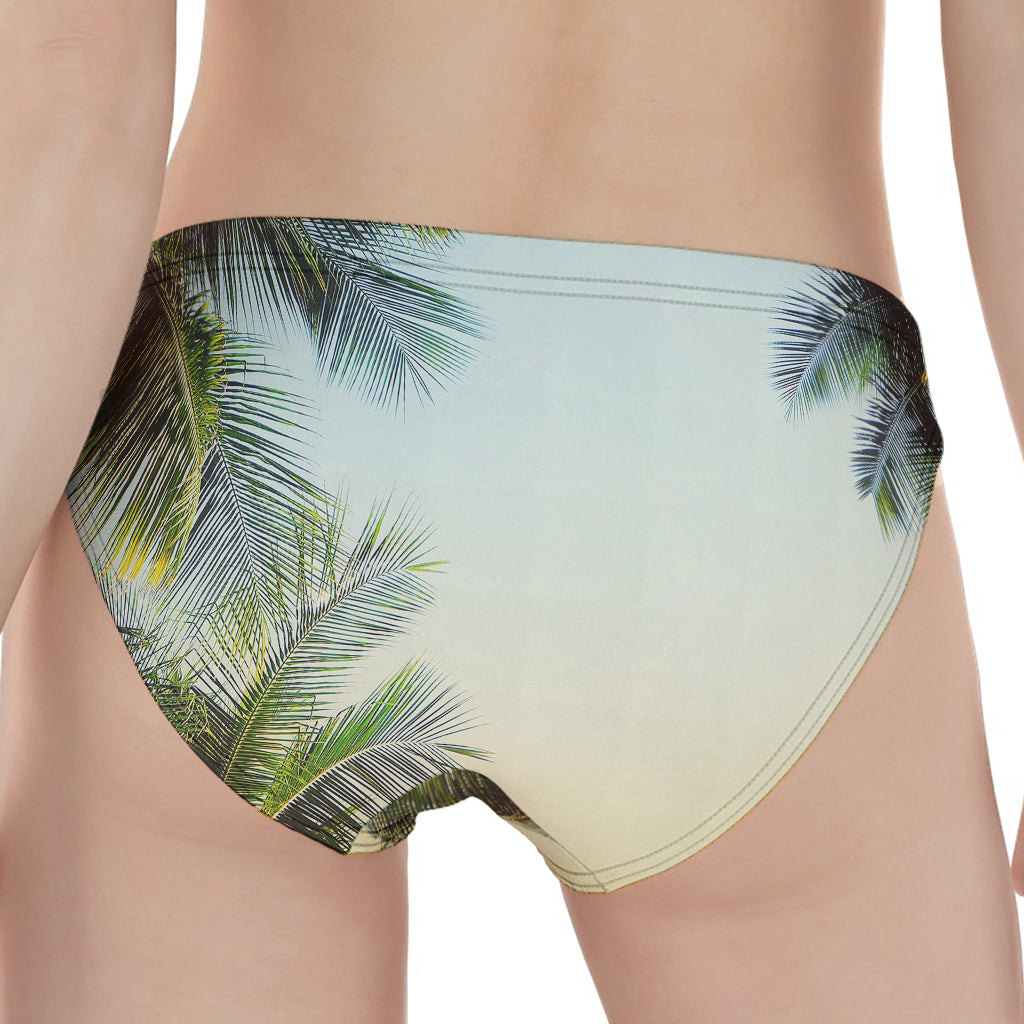 Vintage Coconut Tree Print Women's Panties