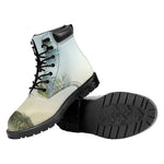 Vintage Coconut Tree Print Work Boots