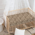 Vintage Coffee Bean Pattern Print Baby Crib Sheet