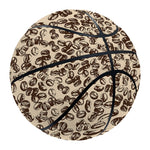 Vintage Coffee Bean Pattern Print Basketball