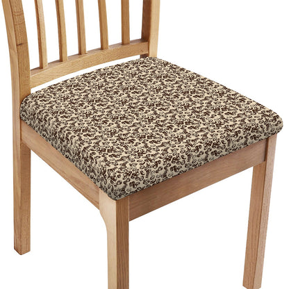 Vintage Coffee Bean Pattern Print Chair Cushion Cover