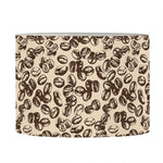 Vintage Coffee Bean Pattern Print Drum Lamp Shade