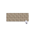 Vintage Coffee Bean Pattern Print Extended Mouse Pad