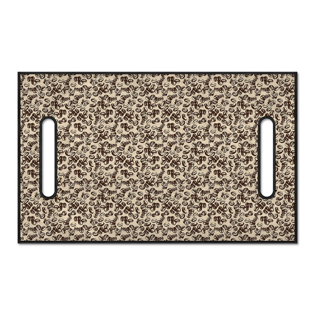 Vintage Coffee Bean Pattern Print Golf Cart Seat Cover