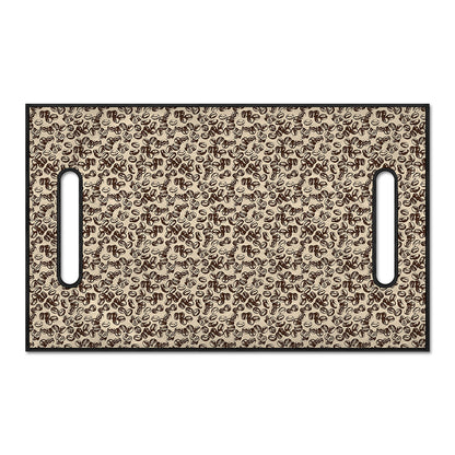 Vintage Coffee Bean Pattern Print Golf Cart Seat Cover