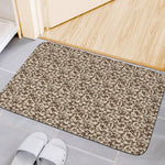 Vintage Coffee Bean Pattern Print Indoor Door Mat
