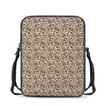 Vintage Coffee Bean Pattern Print Rectangular Crossbody Bag