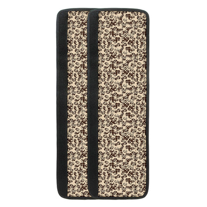 Vintage Coffee Bean Pattern Print Refrigerator Handle Covers