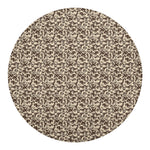 Vintage Coffee Bean Pattern Print Round Blanket