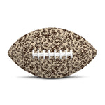 Vintage Coffee Bean Pattern Print Rugby Ball