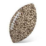 Vintage Coffee Bean Pattern Print Rugby Ball