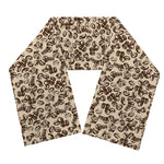 Vintage Coffee Bean Pattern Print Scarf