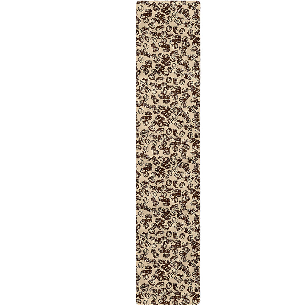 Vintage Coffee Bean Pattern Print Table Runner