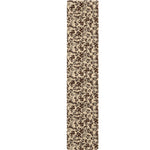 Vintage Coffee Bean Pattern Print Table Runner