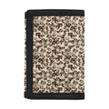 Vintage Coffee Bean Pattern Print Trifold Wallet