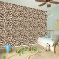 Vintage Coffee Bean Pattern Print Wall Sticker