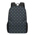 Vintage Crown Pattern Print 17 Inch Backpack