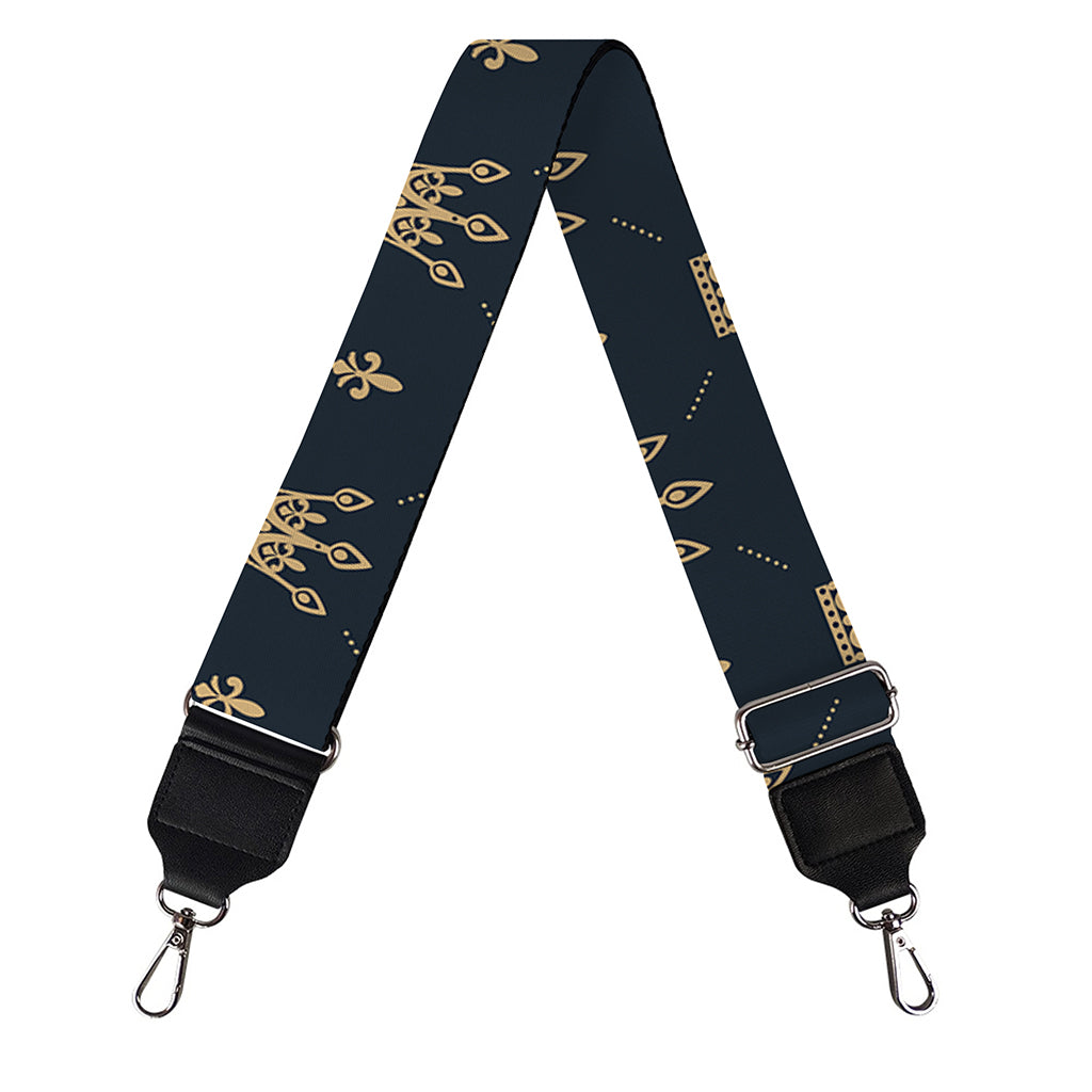 Vintage Crown Pattern Print Bag Strap