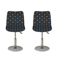 Vintage Crown Pattern Print Bar Stool Covers