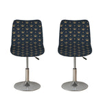 Vintage Crown Pattern Print Bar Stool Covers