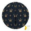 Vintage Crown Pattern Print Basketball